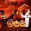 226CM Halloween Inflatable Pumpkin Combo with Ghost & Witches Hats