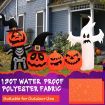 226CM Halloween Inflatable Pumpkin Combo with Ghost & Witches Hats