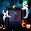 230CM Halloween Inflatable Archway with 2 Haunted Ghosts & 2 Spiders