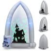 210 CM Halloween Inflatable Tombstone with Blower & Bat LED Projector