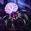 105CM Wall Halloween Inflatable Spider with Multi-colour Lights