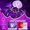 105CM Wall Halloween Inflatable Spider with Multi-colour Lights