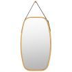 Hanging Wall-Mounted Mirror with Bamboo Frame