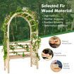 Wooden Garden Arbor with Relaxing Bench for Wedding & Party