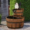 2 Tier Fountain Barrel for Garden