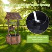 Wooden Water Fountain with Electric Pump for Decor/Patio