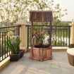 Wooden Water Fountain with Electric Pump for Decor/Patio