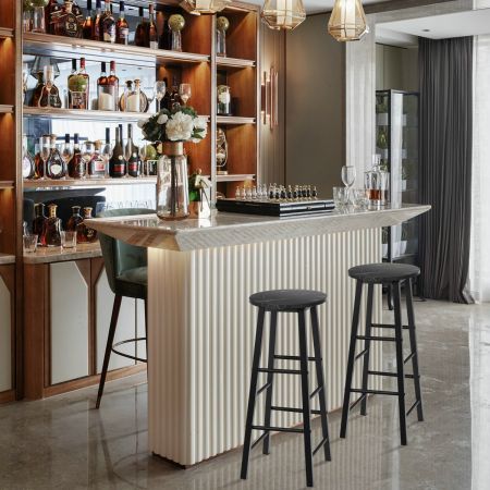 2  Pieces Bar Stool Set Dning Bistro Stools for Cafe, Kitchen