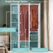 Portable Wardrobe Closet with Magnet Doors for Living Room