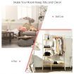 Free Standing Storage Organizer with Shelves for Bedroom/ Living Room