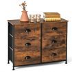 3-Tier Storage Dresser with 6 Drawers & Steel Frame