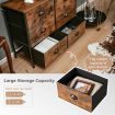 3-Tier Storage Dresser with 6 Drawers & Steel Frame