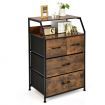 Free Standing 4-Drawer Dresser Organizer for Living Room, Bedroom