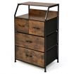 Free Standing 4-Drawer Dresser Organizer for Living Room, Bedroom