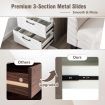 Modern Storage Organizer with 3 Pull-out Drawers for Living room, Bedroom