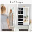 Jewelry Storage Cabinet with Full-Length Mirror for Bedroom