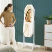 Jewellery Armoire with Full-Length LED Mirror for Bedroom