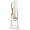 Jewellery Armoire with Full-Length LED Mirror for Bedroom