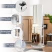 161CM (H) Jewelry Armoire with 360 degree Swivel Full Length Mirror & LED lights