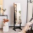 Freestanding Jewelry Cabinet with Full Length Mirror