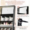 Freestanding Jewelry Cabinet with Full Length Mirror