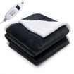 Cotton Wool & 320GSM Rabbit Velvet Electric Heated Blanket with 9 Heat Settings