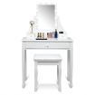 Modern Makeup Table with 10 LED Dimmable Bulbs for Women