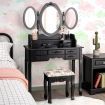 Dressing Table Set with Makeup Desk & Stool