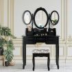 Dressing Table Set with Makeup Desk & Stool