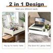 Countertop Vanity Dresser with Flip-Top Mirror and Multifunctional Storage Box for Bedroom