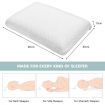 Memory Foam Pillow with Zippered Washable Pillowcase for Back Side Stomach Sleepers