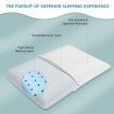 Memory Foam Pillow with Zippered Washable Pillowcase for Back Side Stomach Sleepers