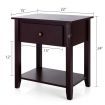 Bedside Tables with Drawer and Storing Shelf for Bedroom/Living Room/Bathroom/Office