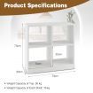 4-Cube Bookcase with 2 Anti-Tipping Kits for Office