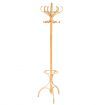 Practical Birch Coat Stand with 360 degree Rotating Top Tier for Hat & Jacket