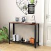 Console Table with Non-Slip Adjustable Foot Pads for Hallway