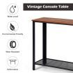 Console Table with Non-Slip Adjustable Foot Pads for Hallway