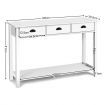 3-Drawer Console Table with 3 Drawers for Living Room