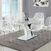 Set of 6 Modern Dining Chair with Stackable Plastic for Dining Room