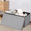 Storage Ottoman with Removable Lid for Bedroom & Entrance