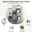 9-Cube Free Combination Bookcase for Living Room