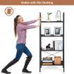 4-Tier Ladder Bookshel with No-Shaking Construction for Office