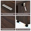 3-Drawer Mobile File Cabinet with Adjustable Shelf for Home & Office
