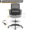 Mesh Drafting Chair with Adjustable Height for Home & Office