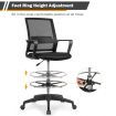 Mesh Drafting Chair with Adjustable Height for Home & Office