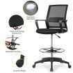 Mesh Drafting Chair with Adjustable Height for Home & Office