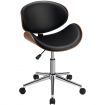 Modern Computer Chair with Curved Swivel Seat for Home & Office