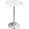 Modern Height Adjustable and 360 degree Swivel Bar Table with Marble Patterns