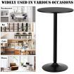 Modern Bar Table with Round Top for Living Room & Restaurant & Bistro