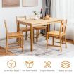 Dining Set with 1 Rectangular Table & 4 Chair for Dining Room & Kitchen